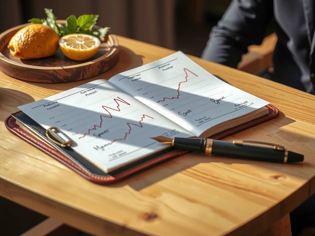 Carnet de suivi nutritionnel manuscrit